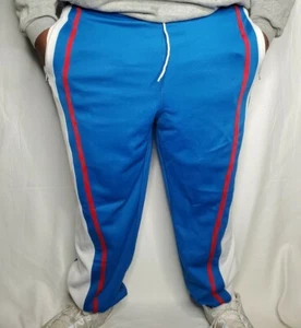 ๐ Platinum FUBU Harlem Globetrotters Blue / White Warm Up Sweat Pants 2XL XXL - Picture 1 of 6