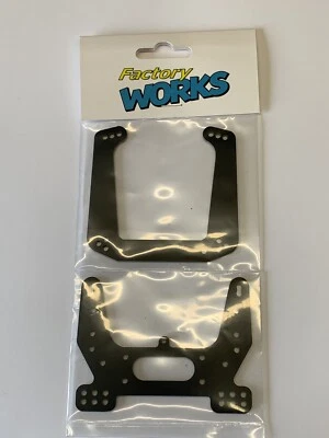 Factory Works vtg Kyosho UM-74 and UM-75 shock tower set for Outlaw Ultima Truck - Image 1 of 3