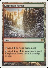 Karplusan Forest 9th Edition NM Land Rare MAGIC THE GATHERING CARD ABUGames