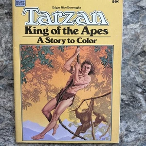 Tarzan King Of The Apes A Story To Color Book 1984 Unused - Picture 1 of 2