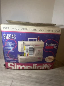 Simplicity Fashion Pro sw2145 Zig-Zag Portable Sewing Machine-Runs Great W/Box - Picture 1 of 15