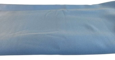 Light Blue Polyester Crepe Fabric 4 Yards 58" Wide Draping Sewing Material - Image 1 of 4