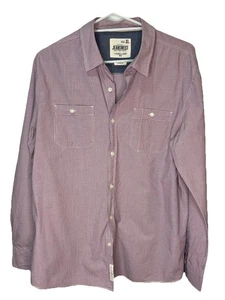 Jeanswest Mens XL Red white Blue Plaid Long Sleeve Shirt Classic Fit Free Post - Picture 1 of 9