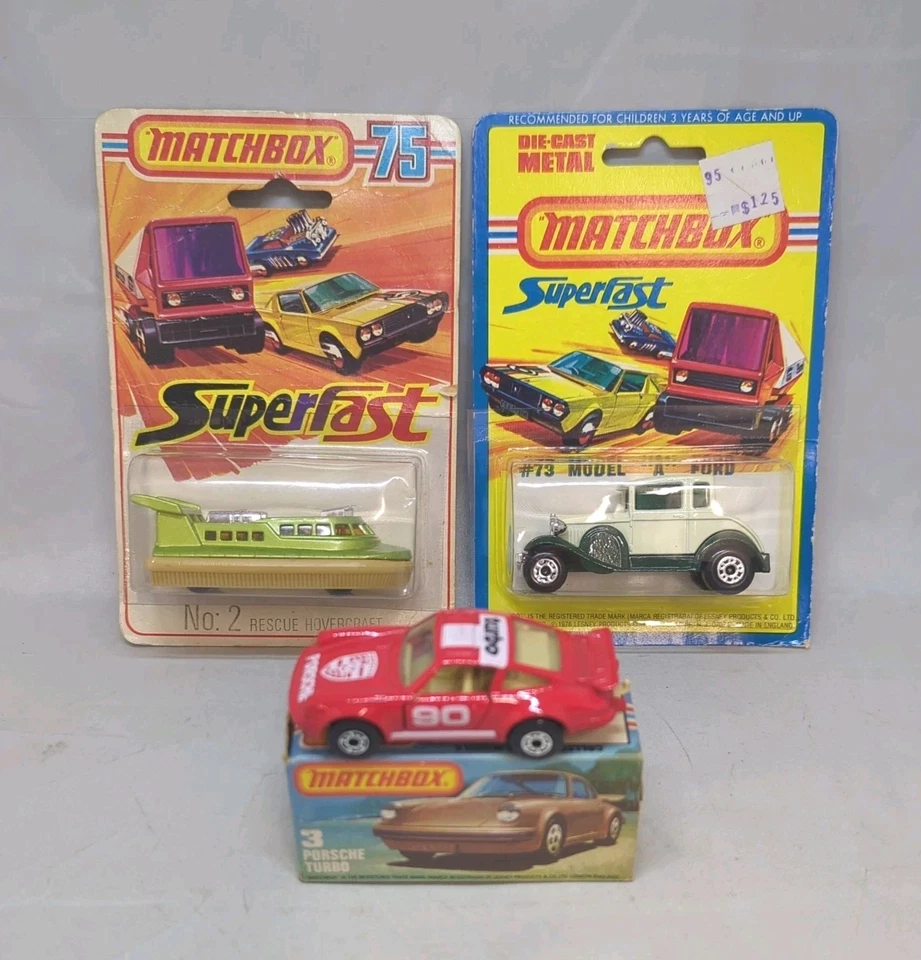Matchbox Superfast Lote x3" Años 70 Lesney England Modelos inc Caja PORSCHE  Foto 1 de 4