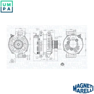 ALTERNATOR 063735749010 FOR JEEP GRAND/CHEROKEE/IV EXF/EXN 3.0L 6cyl - Picture 1 of 9