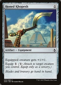 Honed Khopesh 4x FOIL AKH MTG Amonkhet Common MINT artifact - Picture 1 of 1