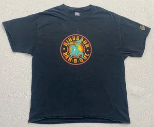 vintage dinosaur Barbecue Tshirt Syracuse Ny Black Mens XL B19 - Picture 1 of 10