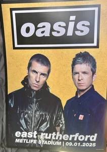 OASIS LIVE 25 POSTER 9/1/2025 METLIFE STADIUM EAST RUTHERFORD NYC GALLAGHER - Picture 1 of 3