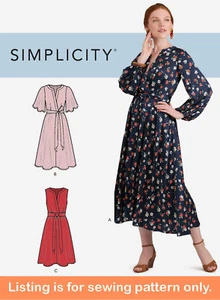 SEWING PATTERN Womens Clothes Clothing Dress Sleeveless Long Short Sleeves 10421 - Picture 1 of 3