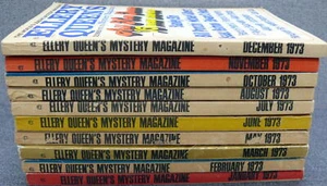 Ellery Queen's Mystery Magazine Lot of 10 Missing April & September 1973 - Picture 1 of 6