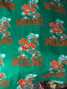 "Tela de algodón vintage de los Boston Miami Falcons NBA remanente de 58"" x 21""" - Imagen 1 de 3