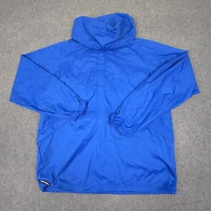 Holloway Jacket Mens XLARGE Blue Windbreaker Long Sleeve 1/4 Zip Hooded Size XL - Picture 1 of 8
