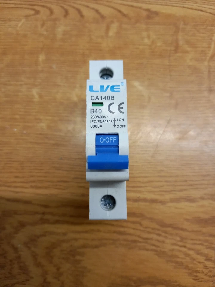 Live CA140B 40 Amp Type B MCB Circuit Breaker New Unused