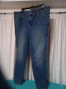 Torrid Jeans Damen blau Midfit Super Skinny Stretch Denim Größe 18S kurz neu mit Etikett - Bild 1 von 9