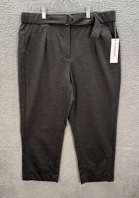 Liz Claiborne Pants Womens 14 Petite Gray Heather Pleated Trouser Careerwear NEW - Image 1 of 4