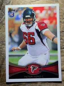 2012 Topps Rookie Card Peter Konz Falcons 243             