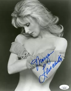 Foto autografata Morgan Fairchild 8x10 JSA COA Attrice Hollywood firmata - Foto 1 di 2