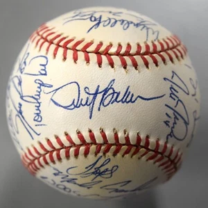 1996 San Francisco Giants Team Signed Baseball 27 Autos BARRY BONDS CLUBHOUSE - Picture 1 of 7