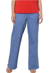 Isaac Mizrahi Live! True Denim Wide Leg Jeans Atlantic Blue - Picture 1 of 1