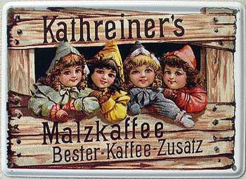 Mini-Blechschild Kathreiner´s Malzkaffee, 11 x 8 cm - Bild 1 von 1