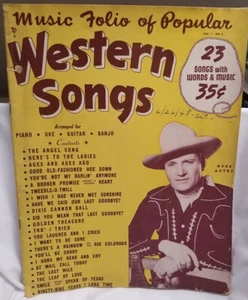 GENE AUTRY - VINTAGE ORIGINAL 1948 SONG FOLIO / SOUVENIR PROGRAMM - SEHR GUTER ZUSTAND - Bild 1 von 1