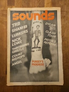 Sounds Newspaper June 3rd 1978 Sham 69 Punk Cover - Imagen 1 de 8