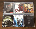 Bundle Lot Of 6 PS3 Playstation 3 Video Games: Metal Gear Solid Dragon Age +More