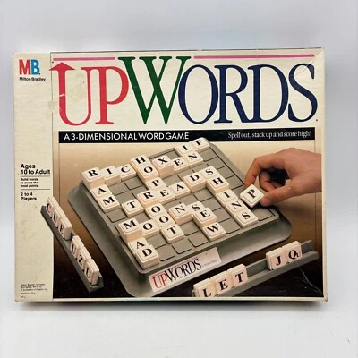 VINTAGE Upwords Word 3D Crossword Game COMPLETE Parker Brothers 1988 Letters - Image 1 of 4