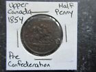 1854 Haut-Canada demi-penny