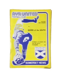 AYR UNITED V QUEEN OF THE SOUTH - SCOTTISH LEAGUE DIVISION ONE - 21.8.1982 - Bild 1 von 1
