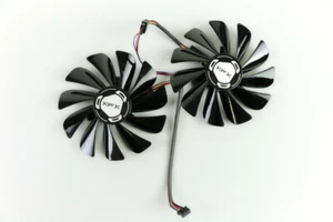 Pełny zestaw wentylatorów GPU 95mm XFX 5600 XT 5700 XT THICC RAW II FDC10U12S9-C | US Sel... - Zdjęcie 1 z 4