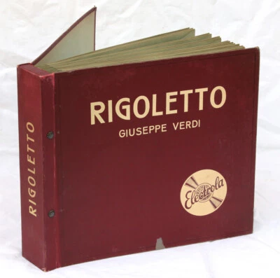 RIGOLETTO -VERDI- Electrola Album  Fragment 13 von 15, Schellackplatten 78' A377 - Bild 1 von 4