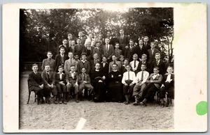 Postcard RPPC c1910s Group Photo of Pupils and Teachers? Religious School? - Picture 1 of 2
