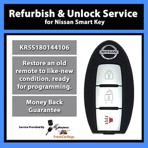 Servizio Sblocco Reflash per NIssan Rogue Telecomando Keyless Ingresso Fob KR5S180144106 - Foto 1 di 7