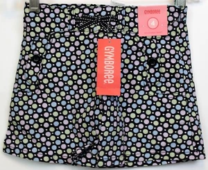 2008 Gymboree Petite Mademoiselle sz 4 Skorts Pleat Navy Polka Dot Paris Pastel - Picture 1 of 7
