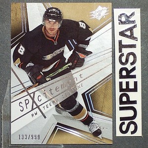 TEEMU SELANNE  133/999   2008-09  SPx SPxcitement #X63  Anaheim Ducks