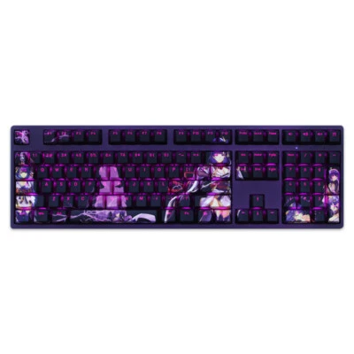 Stock！！Genshin Impact Beelzebul Raiden Ei Keycap Translucent PBT Keycaps Set - Image 1 of 4