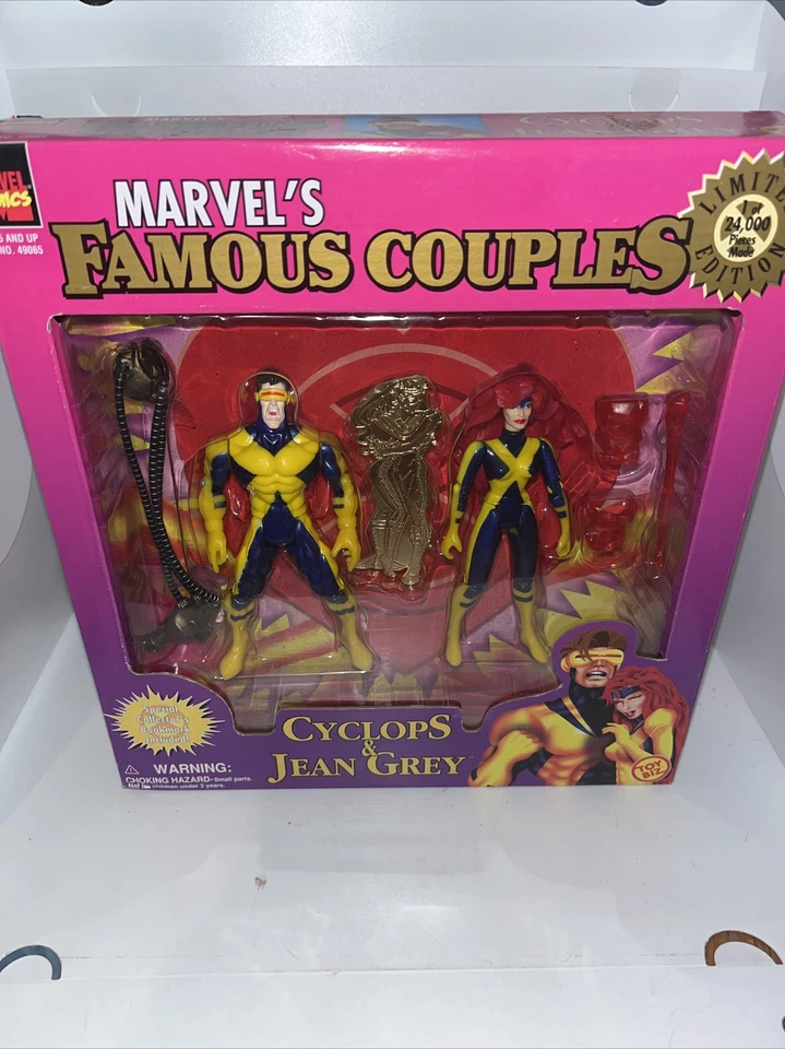 Marvels Famous Couples Cyclops & Jean Grey Limited Edition ToyBiz 1997 S72