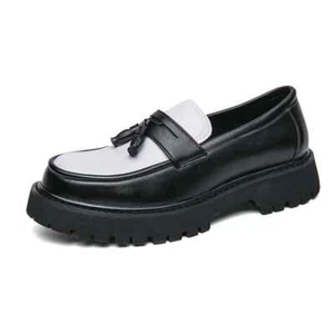 Shoes Loafers Shoes Men Wedding Shoes Shoes Slip-on Leather Increase Shoes - Picture 1 of 32