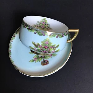 Vintage 1940er Sammlerstück Chubu China handbemalt Made in Japan Teetasse/Untertasse - Bild 1 von 14