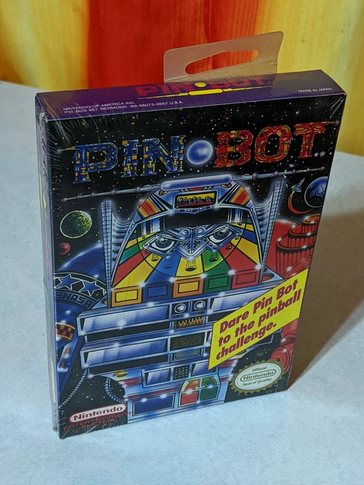 Pin Bot / PinBot - Nintendo NES - Brand New, Factory Sealed with H-Seam  - Image 1 of 4
