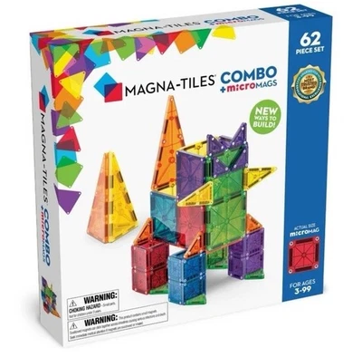 MAGNA-TILES Combo microMAGS 62 piezas Foto 1 de 4