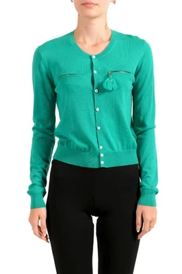 Dsquared2 Women's 100% Wool Emerald Green Pullover Cardigan Sweater US XS IT 38 - Image 1 of 4