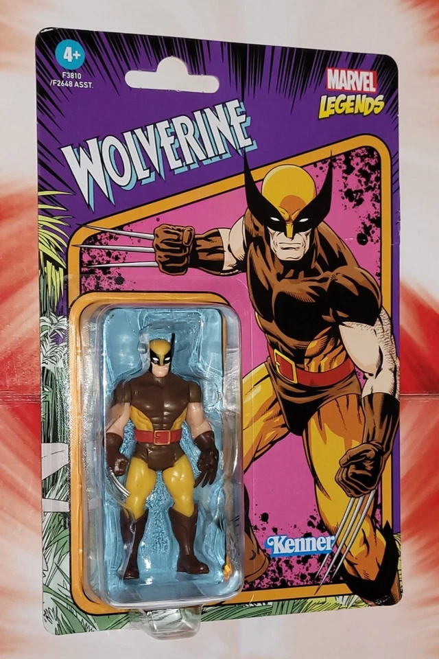 Wolverine • Figura de acción Marvel Legends 3,75" • Kenner retro • Sin usar, en caja Foto 1 de 4