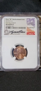 2019-W Lincoln Cent NGC MS68 RD PL Singed Lyndall Bass - Picture 1 of 2