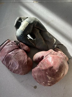 Juego de guantes vintage Everlast para gimnasio años 60/70 Foto 1 de 4
