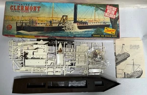 Vintage Lindberg Clermont barca a vapore motorizzata plastica giocattolo model kit (A10) - Foto 1 di 16
