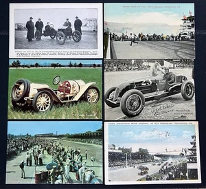 Rare Vintage 1911-1950s Indy 500 Racing Postcards Lot of 6 Speedway & Stock Cars - Picture 1 of 18