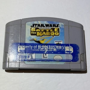 Star Wars Episode I Battle for Naboo Nintendo 64 2000 N64 Authentic Tested - Picture 1 of 4