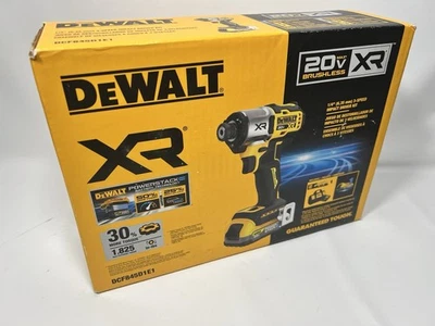 DeWALT DCF845D1E1 20V MAX XR 1/4" Impact Driver w/ POWERSTACK KIT NEW IN BOX - Image 1 of 4
